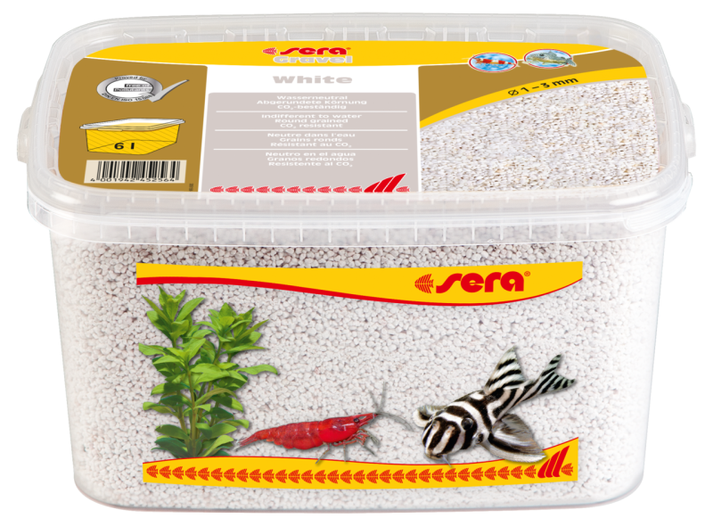 Sera Gravel White 1-3 mm-es fehér akváriumi aljzat 6 literes