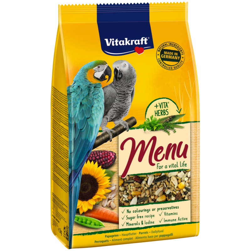 Vitakraft Premium Menü jákó-ara eledel 1 kg-os
