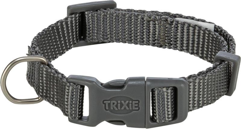 Trixie Premium textil nyakörv S-es 15 mm/ 25-40 cm-es grafit szürke 202216