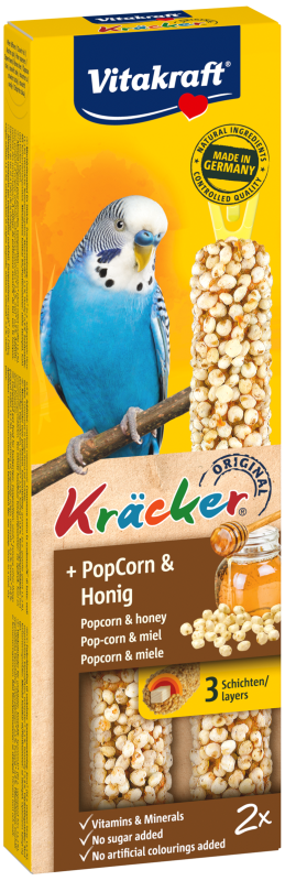 Vitakraft Kräcker PopCorn & méz hullámos papagájnak 2 db-os