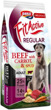 Panzi FitActive Originals Regular Beef with Carrot & Spud Adult felnőtt kutyaeledel 15 kg-os