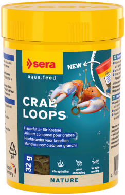Sera aqua.feed Crab Lops Nature eledel gyűrű rákoknak 100 ml-es