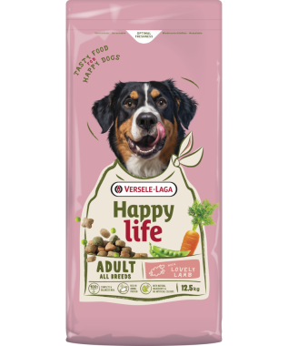 Versele-Laga Happy life Adult with Lamb felnőtt kutya száraz eledel bárányos 12,5 kg-os