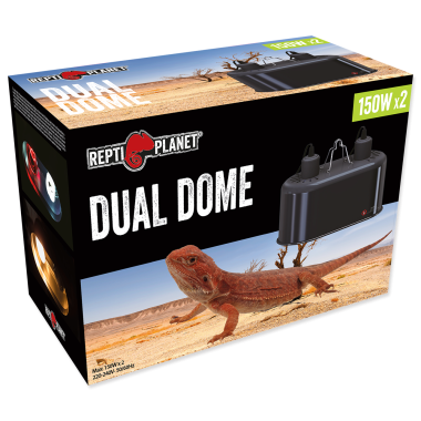 ReptiPlanet Dual Dome dupla lámpatest 2x150 W-os