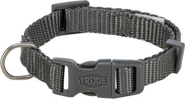 Trixie Premium textil nyakörv S-es 15 mm/ 25-40 cm-es grafit szürke 202216